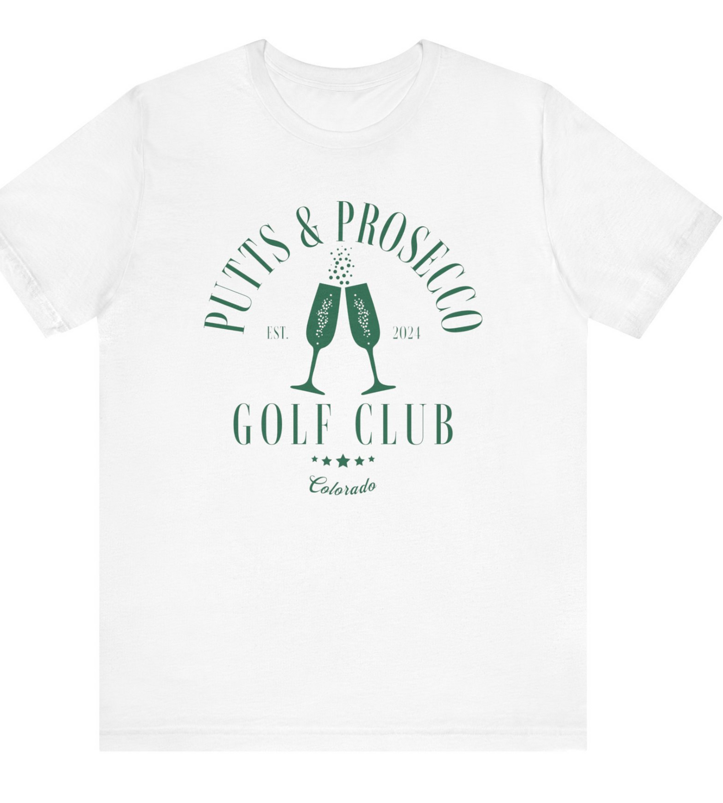 Putts & Prosecco Colorado Golf Tee