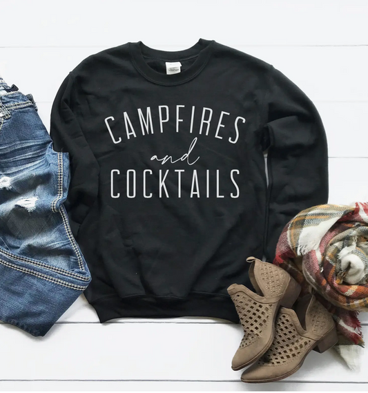 Campfires and Cocktails Sweatshirt