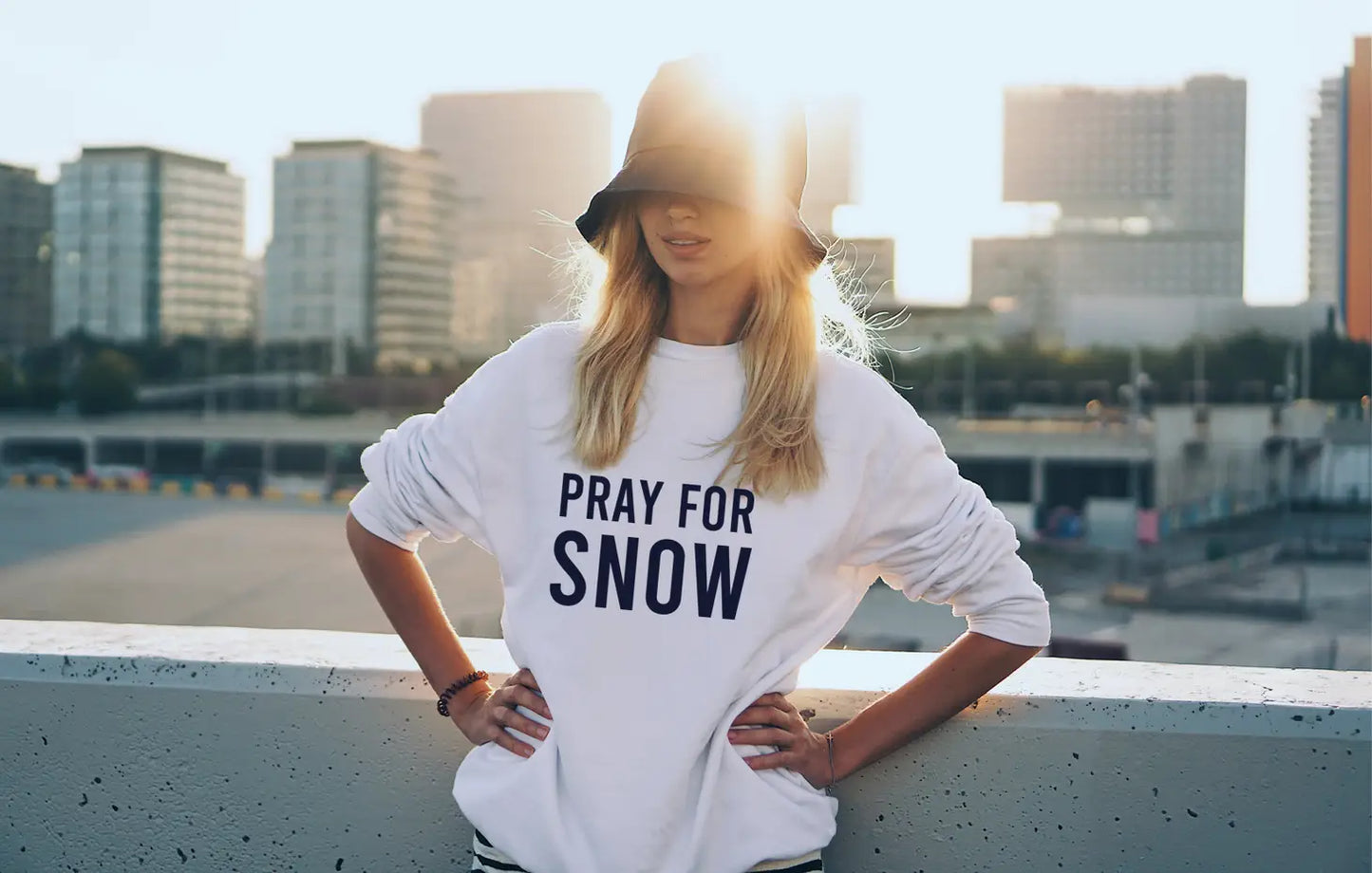 Pray for snow deals sweatshirt
