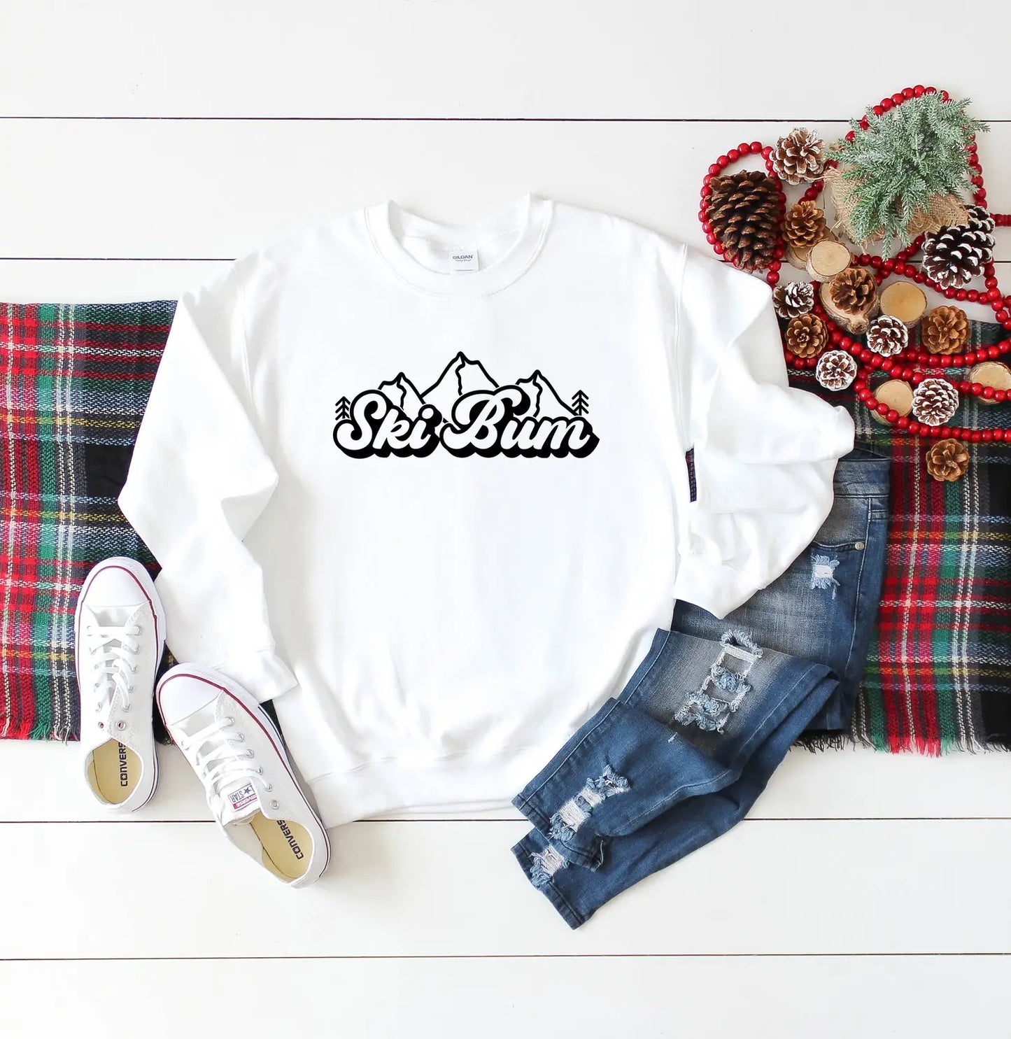 Ski Bum Mountain Sweatshirt