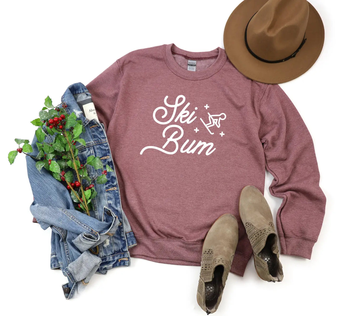 Ski Bum Skier Sweatshirt